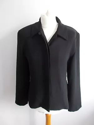 Women's  Tagg Black Collared Jacket Size 12 • £13.95