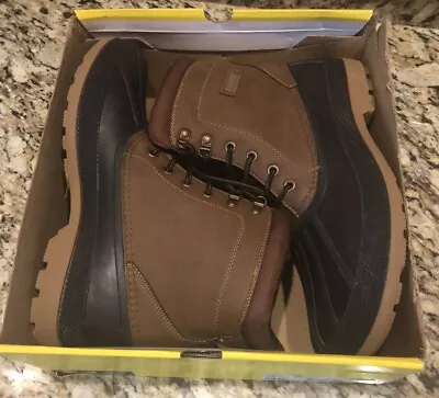 Men’s Khombu Jason Winter Duck Boots Brown Size: 13M New W/ Tags And Box. • $38.99