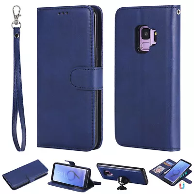 For Samsung S23 S21 S20 A51 A52 A53 Removable Magnetic Leather Wallet Case Cover • $17.89