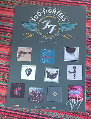 FOO FIGHTERS - 10 ALBUMS COLLAGE  SIGNED AUTOGRAPHED  DAVE GROHL - Laminated NEW • $27.95