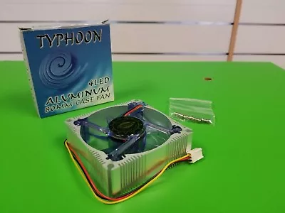 Typhoon 4-BLUE LED Aluminum 80mm Case Fan • $9.99