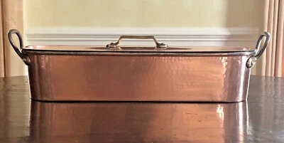 $600 • Buy Copper Fish Poacher Hand Hammered Tin Lined Made In France