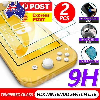 2x Tempered Glass Screen Protector Film Guard For Nintendo Switch Lite Console • $5.45