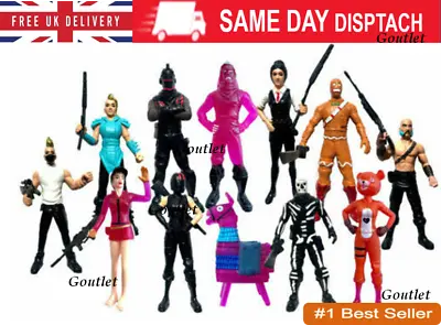 12PC Fortnite Fortnight Action Figure Pack Game Collection Toys Doll Playset • £13.95