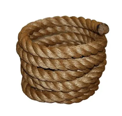 T.W Evans Cordage 1-1/2-Inch By 50-Feet Pure Number-1 Manila Rope Brown • $163.17