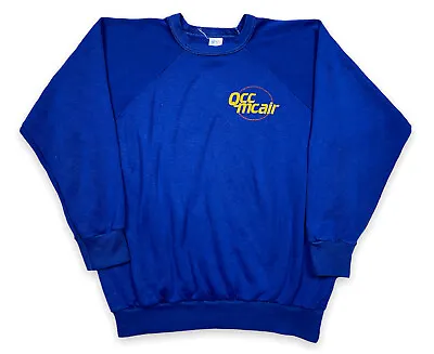 Vintage 80s 90s McDonnell Douglas Crewneck Sweatshirt QCC Mcair Medium Air Craft • $29.99