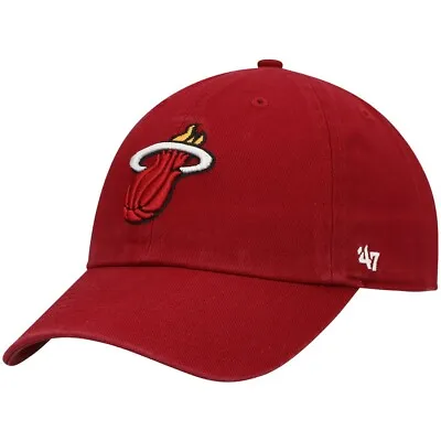 NBA Miami Heat ('47 Brand) Clean Up Dad Hat Adjustable Red • $19.99
