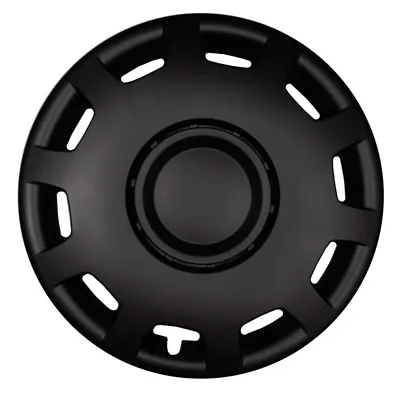 4x Premium Design Hubcaps Granite 15 Inch #75 IN Black Matte • $137.75