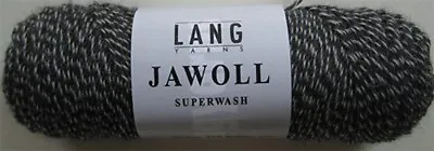  Jawoll Superwash Yarn By Lang Black/White Tweed 83.0137 • $9