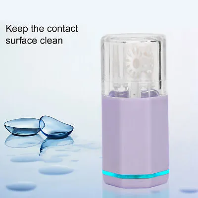 Purple Portable Contact Lens Cleaner Automatic Cleaning Machine With USB • $14.47