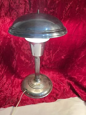 Vintage Art Deco Site Saver Chrome Lamp • $69