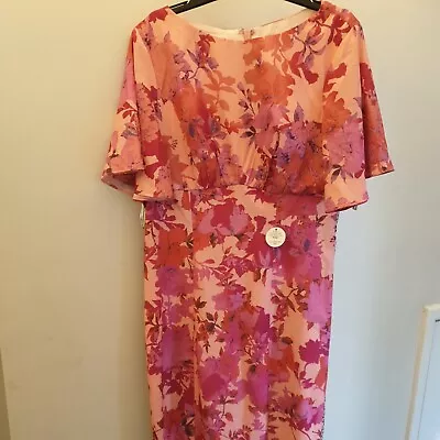 Chi Chi London Floral And Animal Print Midi Day Dress. Size 10 ****Ref V315 • £17.09