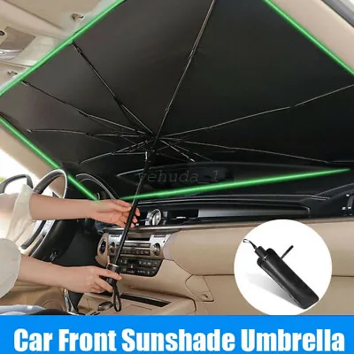 $38.99 • Buy Foldable Car Front Windshield Sunshade Window Cover Visor Sun Shade Umbrella AUS