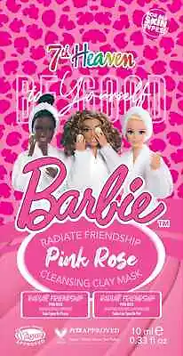 Barbie Face Mask 7th Heaven Pink Neon Toning Peel-off Face Mask Vegan • £3.25