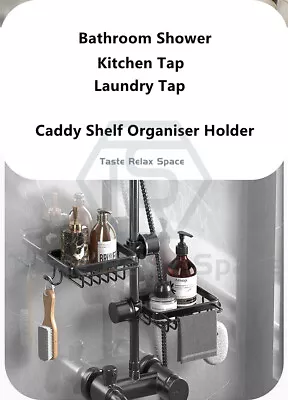 Bathroom Shower Kitchen Laundry Tap Caddy Shelf Organiser Rack Storage Holder • $31.99