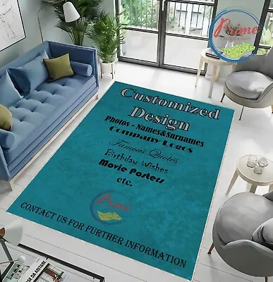 Customized Rug Custom Image Printed Rug Any Text Or Image Can Be Printed • $222.94