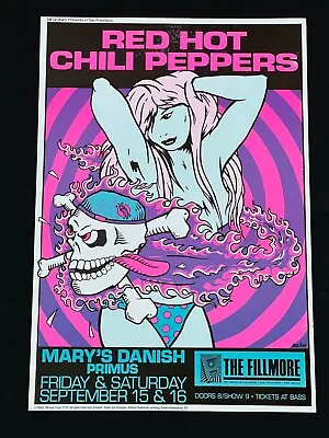 Red Hot Chili Peppers Primus Original 1989 Concert Poster Fillmore Frank Kozik 2 • $250