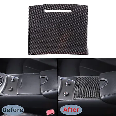 Carbon Fiber Water Cup Holder Panel Cover Trim For Infiniti G37 2007-13 • $18.99