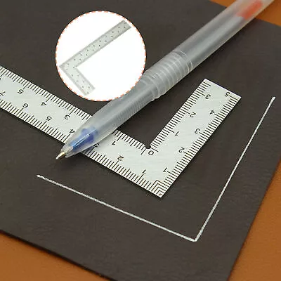 Measuring Ruler Etching Process Wide Application 90 Degree L-shaped Ruler Sturdy • $8.46