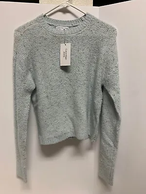 Calvin Klein Powder Blue/Silver Female Pull Over Sweater Size XS • £43.37