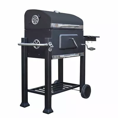 £129.95 • Buy Charcoal Bbq Grill Stainless Steel Barbeque Portable Garden Smoker Trolley