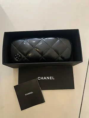 Chanel Clamsheel Black Glasses Case NEW • £29.99