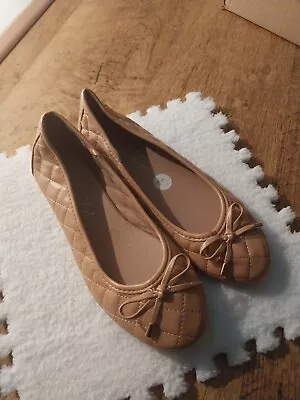 New Look Jinny Balet Pump Dolly Shoes Vegan Tan UK 6 EU 39 Brand New Unworn • £7.99