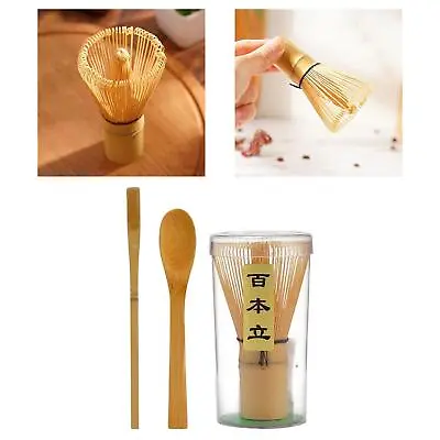 Bamboo Matcha Whisk Set Teaspoon Traditional Spoon Multifunction Utensil Starter • $11.78