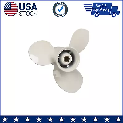 9 1/4 X 10 1/2 Aluminum Outboard Propeller Fit Yamaha Engines 9.9-20HP 8Tooth • $56.99