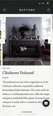 £250 • Buy Neptune Sideboard. Pot Board. Kitchen Table. 
