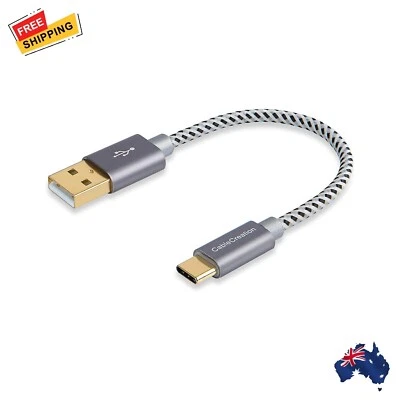 $9.49 • Buy Short USB C Cable, CableCreation 0.5ft 6 Inch USB C To A Cable Braided 3A Fast-A