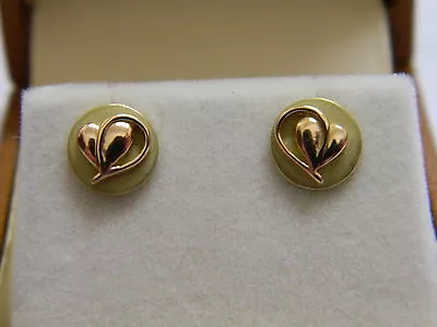 £359.95 • Buy Clogau 18ct Yellow & Rose Gold Tree Of Life Ivy Leaf Stud Earrings
