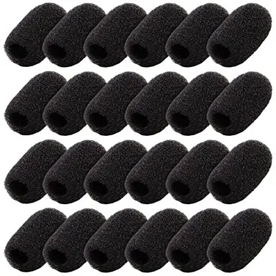 24 Pcs Mini Microphone Covers For Headset Lavalier Mic Foam Windscreen Mic Cover • $14.93