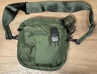 NEW US Military 2 Quart Collapsible Canteen W CAP 2QT OD Cover/Pouch & Strap • $19.99