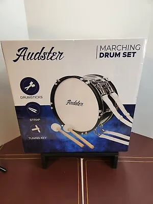 NEW Audster Marching Drum Set Black And White Drum Percussion Music Band DM-400 • $45