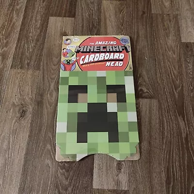 NEW The Amazing MINECRAFT Cardboard Box Head HALLOWEEN Costume Mask Creeper BNIB • $19.99