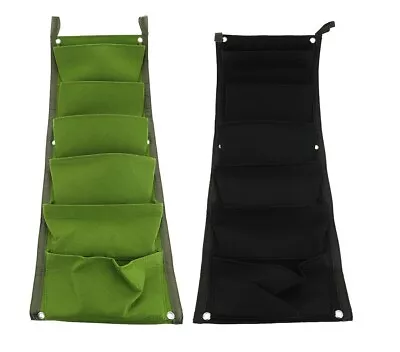 £7.98 • Buy 7 Pocket Vertical Garden Planter Wall Hanging Bag Garden Planting Bags Herbs 