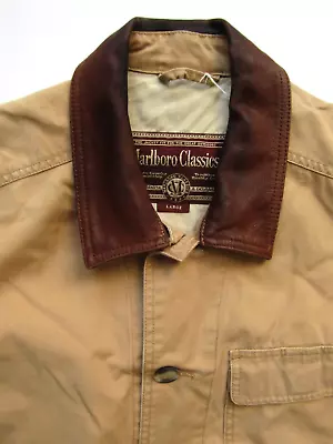 Marlboro Classics Men's Chore Jacket Large Beige LJKTB919 • $86.31