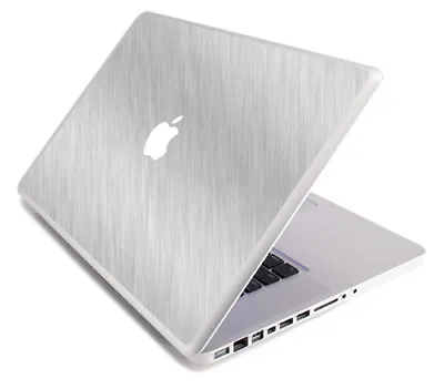 BRUSHED ALUMINUM Vinyl Lid Skin Decal Fits Apple MacBook Pro 13 A1278 Laptop • $11.99