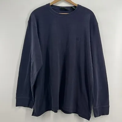 Timberland Shirt Mens 2XL XXL Blue Weathergear Waffle Thermal Knit Long Sleeve • $18.99