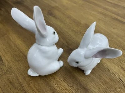 £2.60 • Buy 2 X Nao Lladro White Rabbits 5905 & 5907