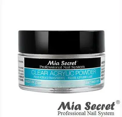 Mia Secret Acrylic Nail Powder Professional Nail System Size: 1/2 Oz - Clear • $8.99