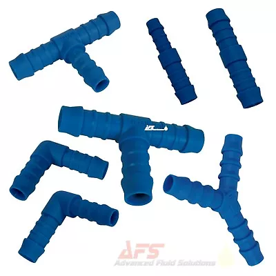 Silicone Hose Joiner Nylon Barbed Tube Connector Repair Pipe Fitting Water Air • £7.85