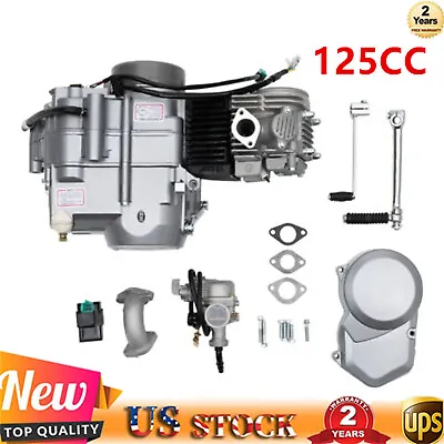 125 CC 4-Stroke Kick Start Engine Motorcycle Dirt Bike Motor For HONDA 4-Speed • $242.25