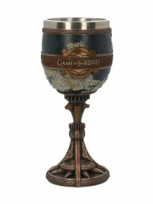 Game Of Thrones Goblet The Seven Kingdoms Black 17.5cm - New + Free Delivery • £32.95