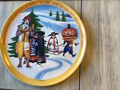 1977 Vintage McDonalds Plastic Dinner Plate • $8