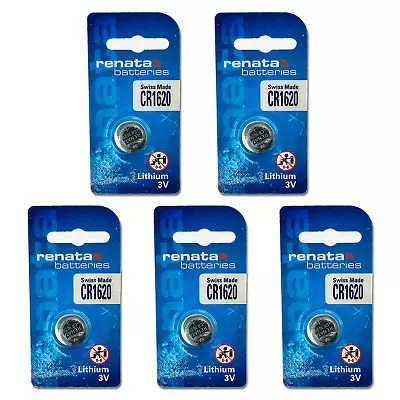 Renata Lithium Watch Batteries Coin Cells - CR1620 - X1 X2 X3 X5 X10 • £2.99