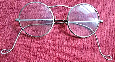 Antique GLASSES FRAMES Etched SPECTACLES Victorian Eyeglasses 14K Gold PADS • $99.99