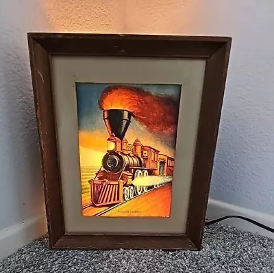 Econolite 1953 Pioneer Express Railroad Train Picture Frame Motion Lamp. Works • $124.99