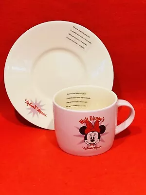 Disney Minnie Mouse Cup & Saucer Set Never Used - Children Breakfast No Damage • £6.99